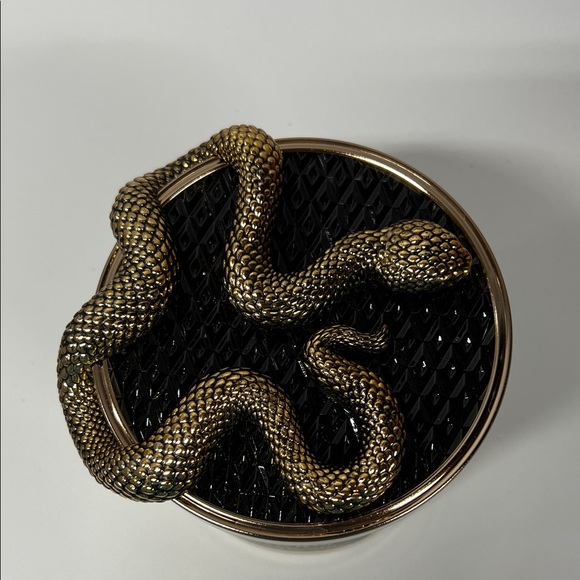 Bath & Body Works Vanilla Woods Candle with Snake Accent - Picture 2 of 4